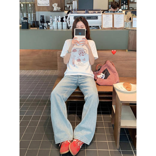 <曾小咸推荐>4.2现货秒杀 ！微信超特价！韩系印花T恤 日常129.99 立减50 秒杀79.99！！ 商品图4