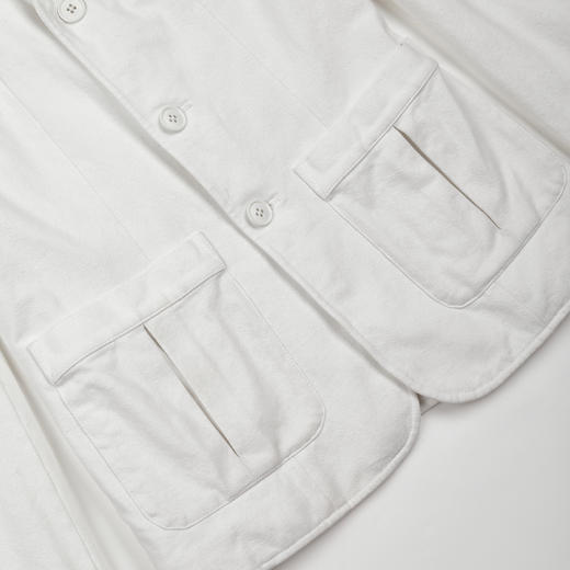 ROMI STUDIO“优雅绅士”汉麻混纺老钱气质白色西装外套RWDSWG2235 商品图3