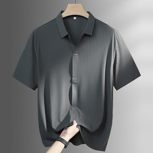 【DPF】大依优型大码男装夏季冰丝短袖POLO衫潮流时尚商务休闲上衣T恤 商品图2