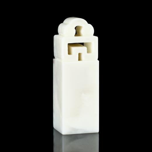 孤品18033老挝石象牙白博古方章姓名章藏书章书画章2.3*2.3*7.1cm 商品图2