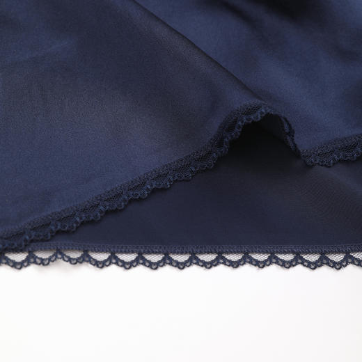 ROMI STUDIO100%桑蚕丝素绉缎蕾丝花边微A半身裙RWDRXX3172 商品图5