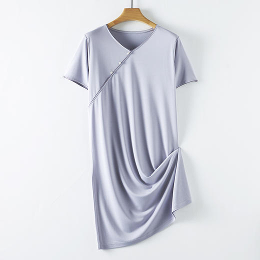 Mylyis 冰丝棉中式珍珠纽扣家居裙 家居服1569 柔软亲肤，清凉透气，宽松版型，可自由舒展 商品图4