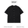 SDSA男装2026新款高贵轻奢潮牌极简风V领纽扣开始短袖T恤百搭舒适 商品缩略图0
