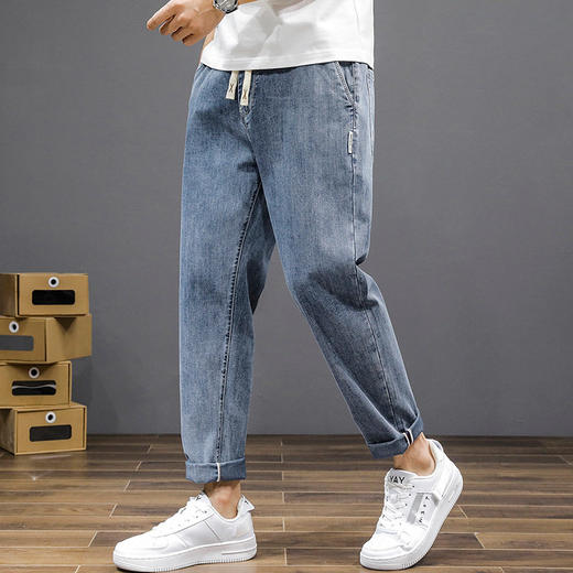 【DYG】大依优型大码男装春季休闲九分裤时尚潮流棉质九分裤加肥加大码 商品图1
