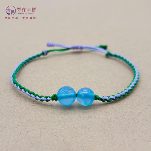 【智在吉祥】人时通关编织手链（2颗珠子、12颗珠子水能量通关） 商品图2