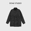 ROMI STUDIO“松弛率性”塔夫绸自然垂坠宽松中长款风衣RWDSWG2353 商品缩略图1