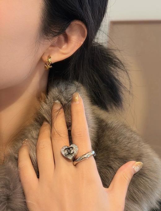 小香满钻爱心金c戒指（XTY） 商品图3