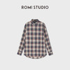 ROMI STUDIO“美式街头”进口超薄色织格纹宽松复古衬衫RWDSSY2464 商品缩略图0