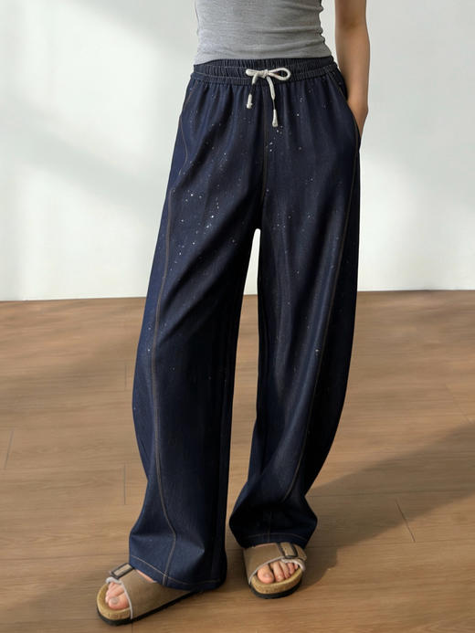 夏天救命⁬天丝满天星亮片弯刀牛仔裤 商品图2