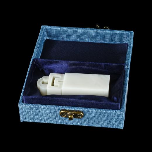 孤品18033老挝石象牙白博古方章姓名章藏书章书画章2.3*2.3*7.1cm 商品图5