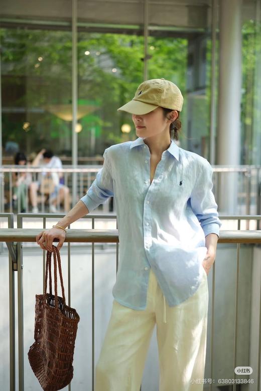 一店d 原单𝐑𝐚𝐥𝐩𝐡❗️26年同步专柜新配色安排上 全网都在暴躁的亚麻衬衫➕五分短裤 1oo%全亚麻
独有的老钱的松弛感 商品图0