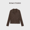 ROMI STUDIO“肤感至上”桑蚕丝混纺独特翻领长袖上衣 RWDSS03165 商品缩略图0