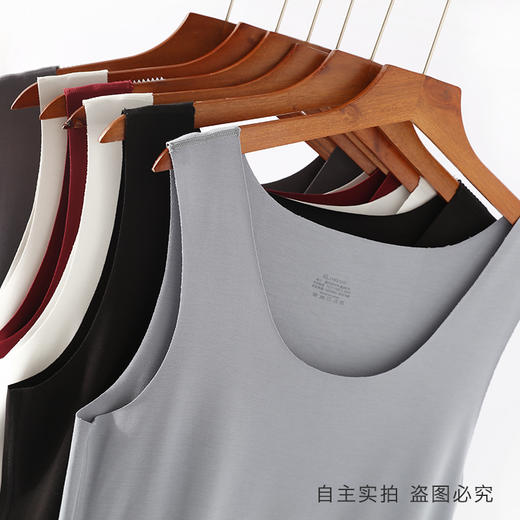 Mylyis 女款宽吊带方领长款美背X23102/男款兰精莫代尔无痕圆领背心2711 合集 商品图7