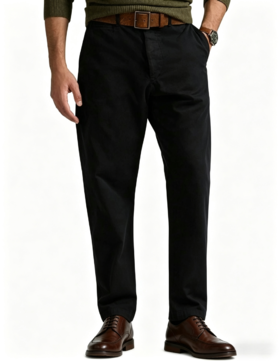 26 R.R.L 小直筒 棉质水洗卡其布长裤 XXK216