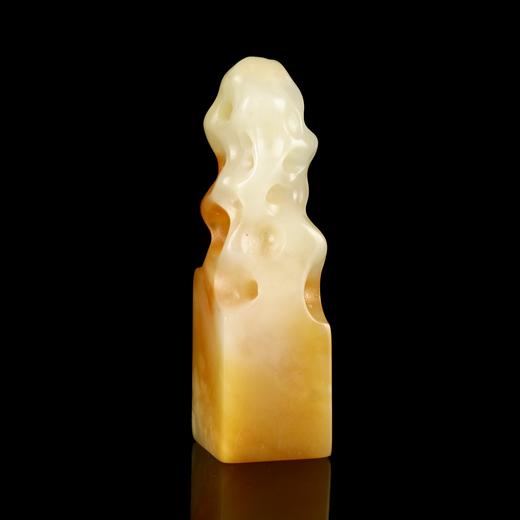 孤品18026老挝石红花冻仿太湖钮方章姓名章藏书章1.8*1.7*6.2cm 商品图3