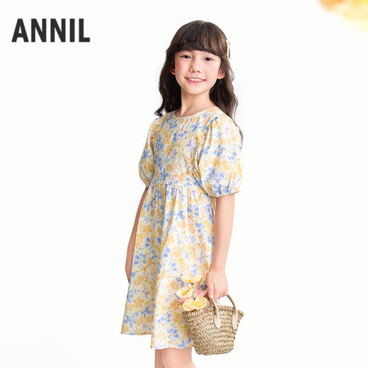 【实体店同款】女童短袖连衣裙夏季新款安奈儿童装AG623195 商品图2