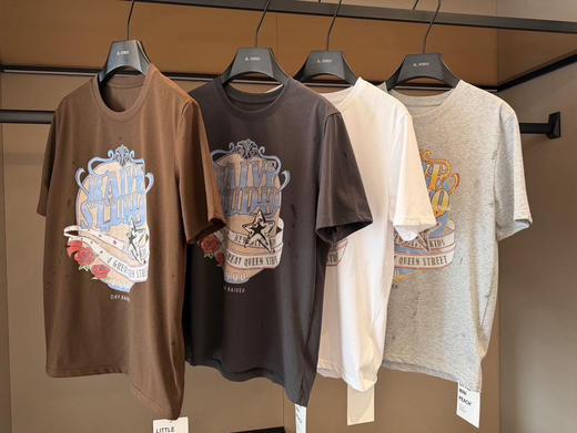 复古玫瑰花卉T 商品图0