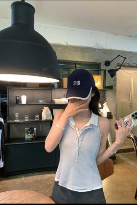 miumiu 新款棒球帽 白色帽檐包边 5色（CO）