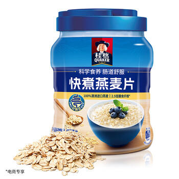 桂格（QUAKER）即食燕麦片1888克 高膳食纤维 FiberQ益生元 早餐搭配 商品图1