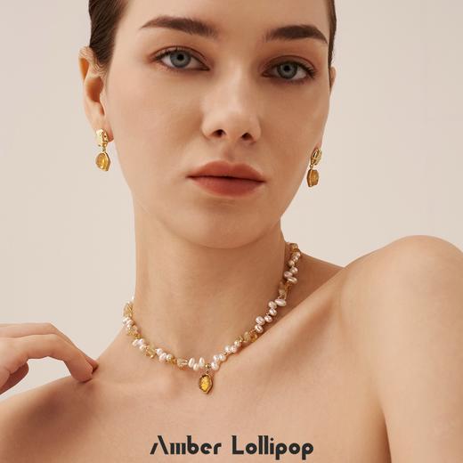 AmberLollipop安铂洛利 流光至境系列天然珍珠水晶吊坠项链 商品图6