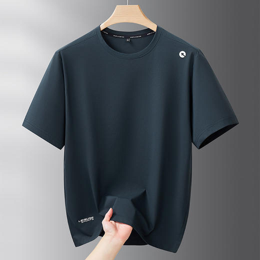 【DDS】大依优型大码男装夏季圆领短袖T恤运动户外休闲透气上衣300斤可穿 商品图2