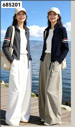 685201春款双拉链戴杠开衫针织外套 可做内搭可做开衫外套 商品图0