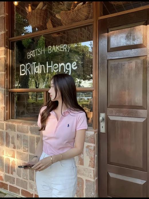 毒家正品单。欧阳娜娜  昆凌等明星同款~女款！ 毒家 四色！ 拉夫劳伦美式复古老钱风女士修身款 Polo 衫 商品图7