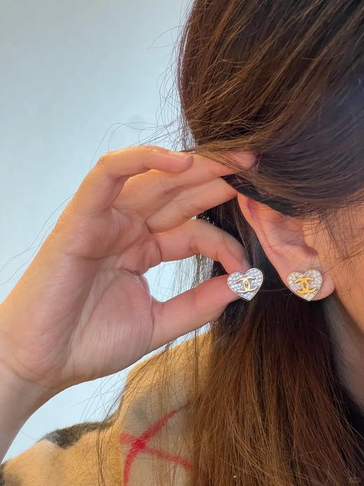 香奈儿 2026春季满钻双C新款系列 项链 耳环 商品图3