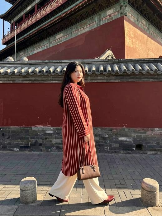 【群内福利】【条纹长衬衫】色织竖条锦棉面料，手感爽滑亲肤 密度高 纹路紧致，好打理 商品图3