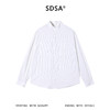 SDSA男装2026新款高贵轻奢日系复古撞色条纹立领长袖衬衫百搭休闲 商品缩略图0