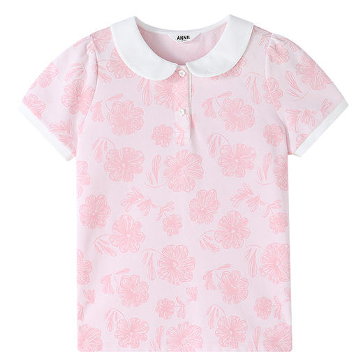 【实体店同款】女童短袖针织衫夏季新款安奈儿童装AG621240 商品图6