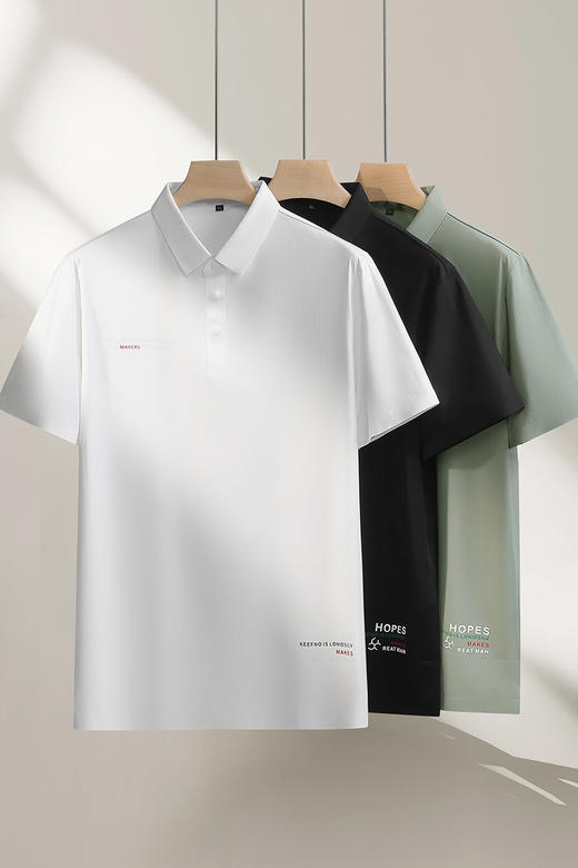 【DPF】大依优型大码男装夏季翻领polo衫短袖冰丝凉感透气休闲上衣短袖 商品图5