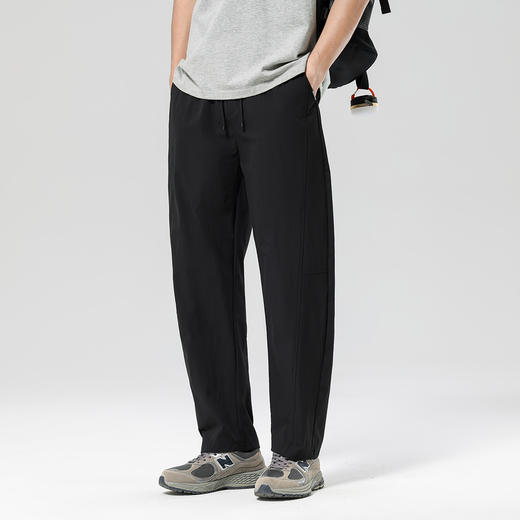 gxgjeans男装【轻薄透气】弯刀裤26夏款松紧腰宽松阔腿裤百搭男士休闲裤K&C 商品图2