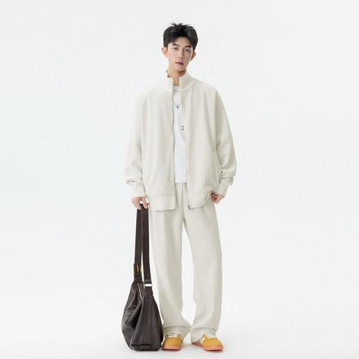 【DSL】大依优型大码男装立领休闲套装上衣外套裤子运动休闲舒适套装 商品图1