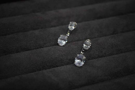 加州小众牌原单LH真钻耳钉 商品图9