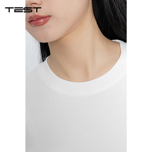 春上新韩系正肩白色短袖T恤1261044 商品图2