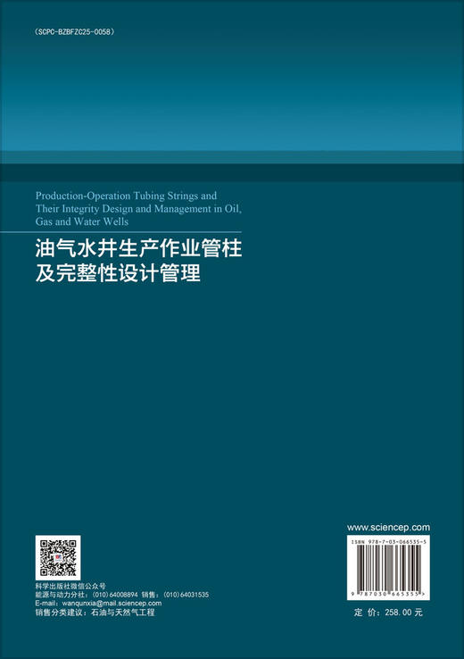 油气水井生产作业管柱及完整性设计管理 闫伟 檀朝东 肖伟 9787030665355 商品图1