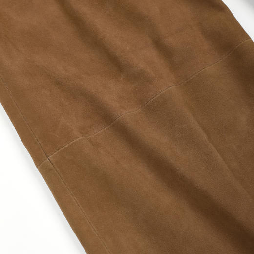 ROMI STUDIO“棕标系列”羊绒弹力皮松紧高腰直筒皮裤RWDWXG2174 商品图3