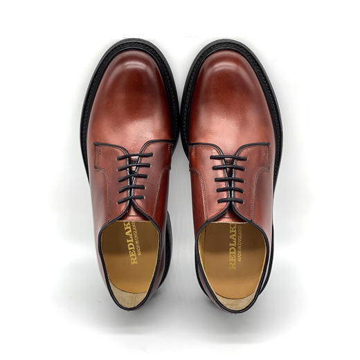 断码特价英码5码（欧码38码）——英国原产经典款男士德比正装鞋Wilson威尔逊酒红色 商品图5