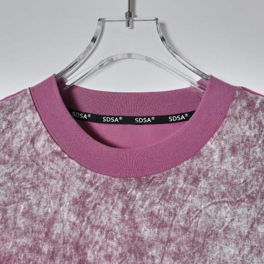 SDSA男装2026新款高贵轻奢时尚扎染撞色满天星圆领短袖T恤百搭潮 商品图1