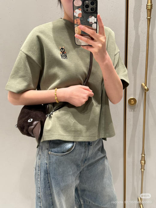 41-1 独家圆正 lew联名款 太空棉 气球宽松圆领 短袖T恤 我穿M炒鸡完美 商品图3