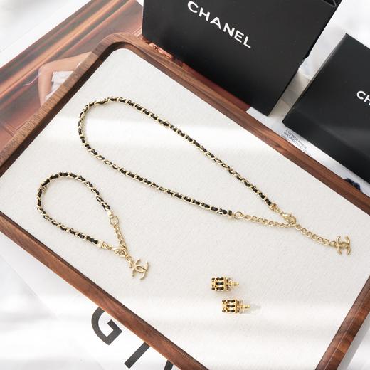 香奈儿   26p 小羊皮 穿皮链系列 项链 手链 耳钉 商品图0