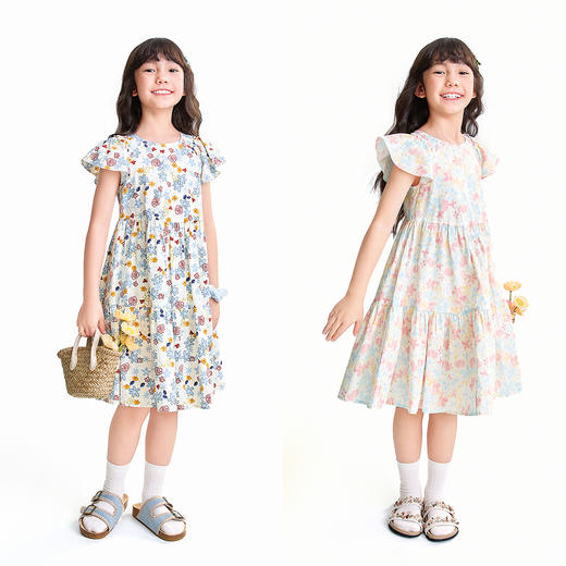 【实体店同款】女童短袖连衣裙夏季新款安奈儿童装AG623190 商品图3