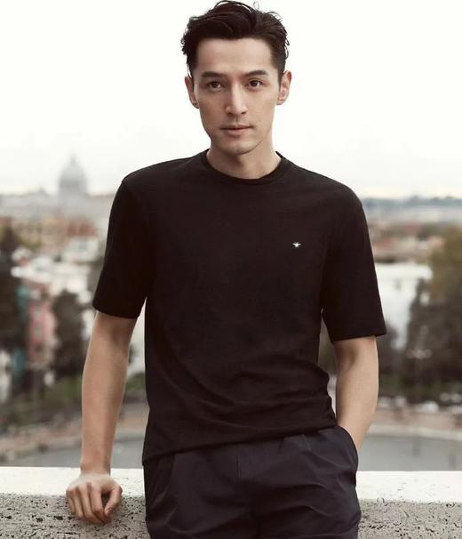 原单高端男女同款新型羽毛蛋白纤维蜜蜂刺绣T恤 商品图0