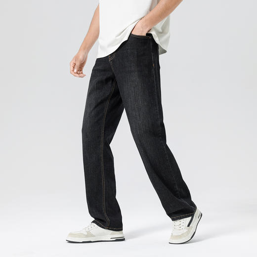 gxgjeans男装潮流时尚直筒牛仔裤男2026夏款休闲舒适百搭通勤长裤子男K&C 商品图3