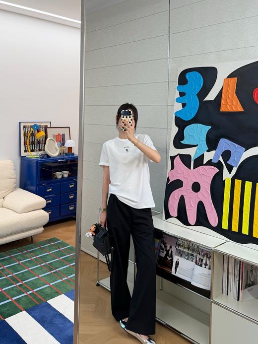 赛琳 2026春夏最新款💫💫 经典刺绣T恤（MM） 商品图1