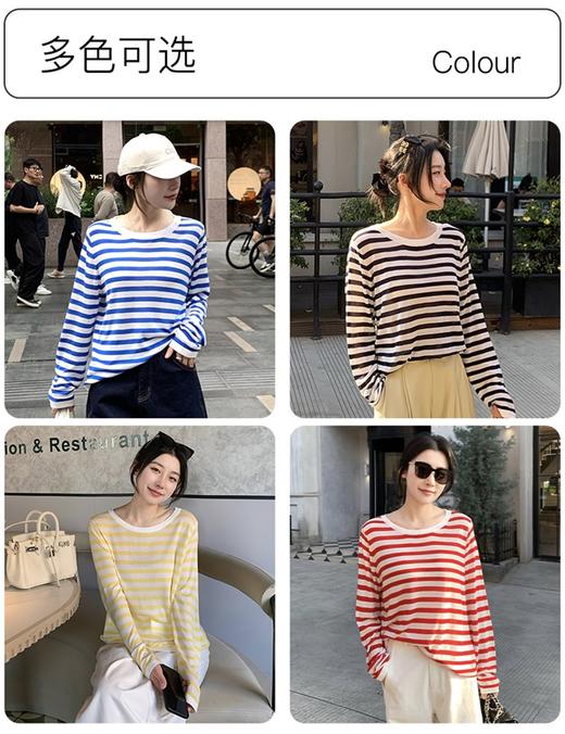 🌿自在如风，不辜负每一份信任🌸【子载ZI · ZAI 春夏莱赛尔条纹罩衫】一件好的衣服，👏是身体最温柔的依靠。 🔹百分百莱赛尔天丝面料，✨松软且带有垂坠感！ 商品图4