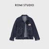 ROMI STUDIO“赤耳牛仔”精梳棉原纱染色工装廓形外套 RWCAW86695 商品缩略图0