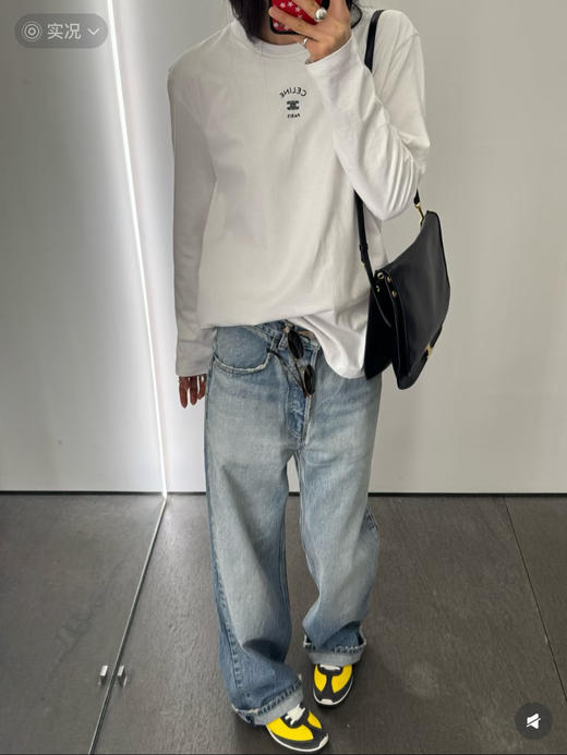 赛琳 2026春夏刚需神款✨ 简约刺绣长袖打底衫（MM） 商品图7