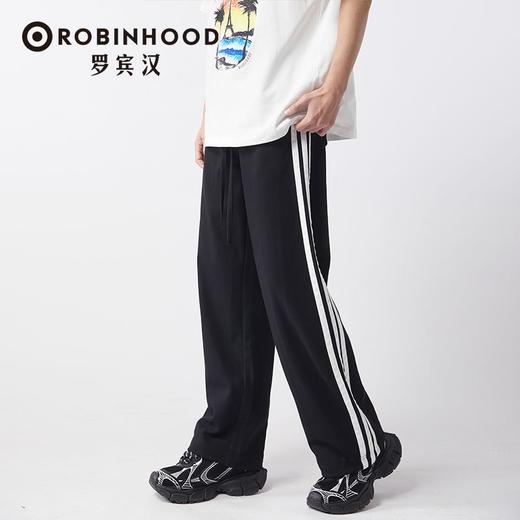 罗宾汉舒适透气情侣款织带时尚休闲针织裤YHP-R041K3061 商品图3